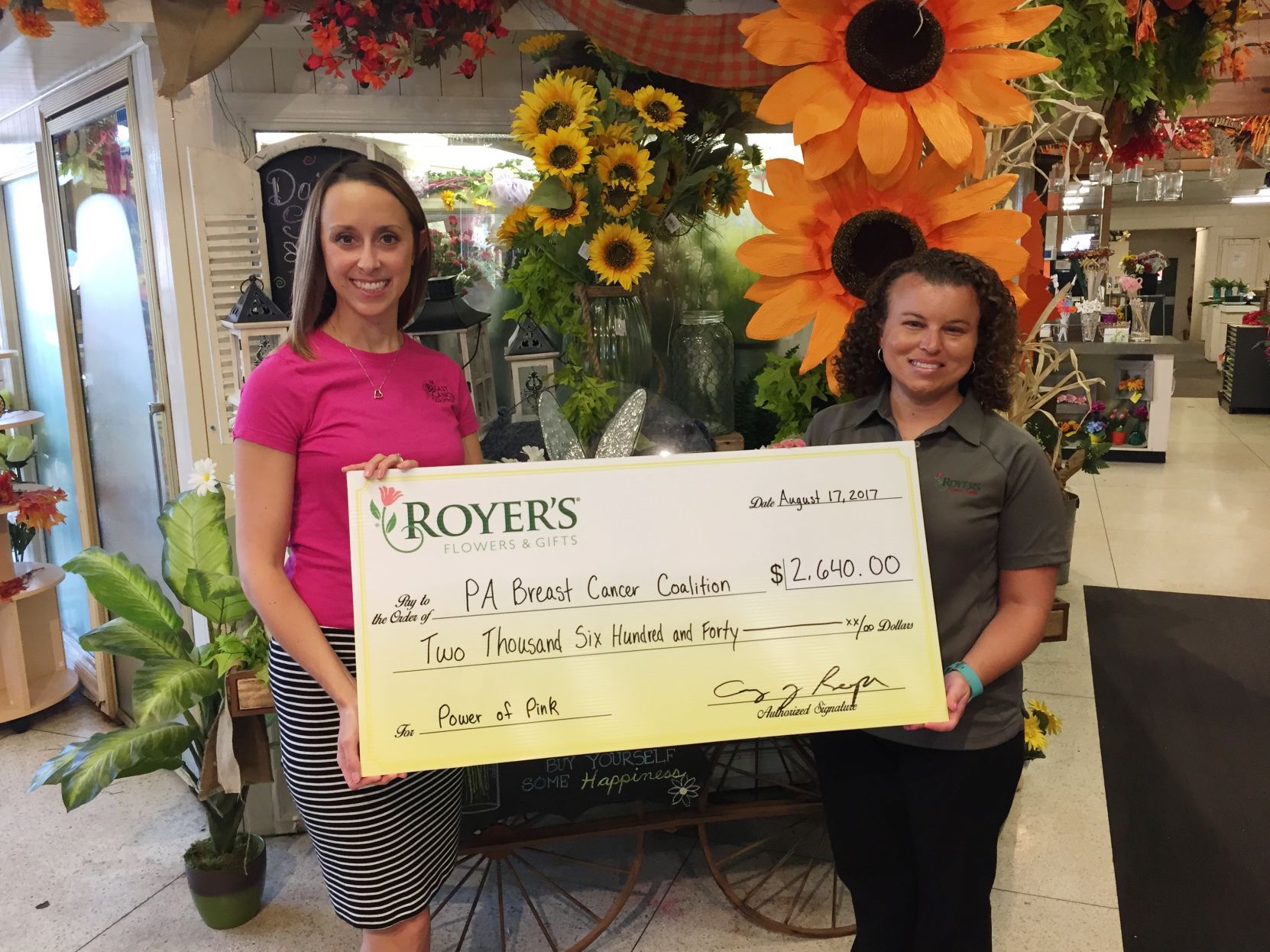 Royer's donation
